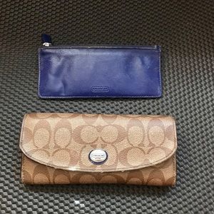 Coach Legacy Wallet with Checkbook/Coin Pouch